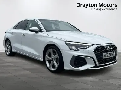 Used Audi A3 S-Line 110 HP (80 kW) 2022 White Sedan