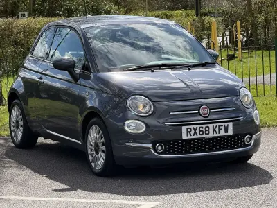 Used Fiat 500 Lounge 69 HP (50 kW) 2018 Grey Hatchback