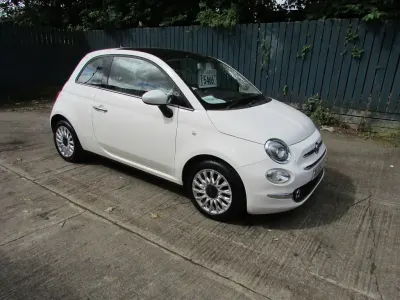 Used Fiat 500 Lounge 69 HP (50 kW) 2017 White Hatchback