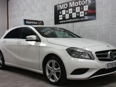 Used Mercedes A180 Sport Edition 109 HP (80 kW) 2015 White Hatchback