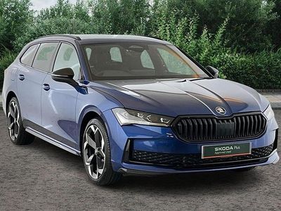 Cobalt blue New 2025 Skoda Superb SportLine Estate | £43,490 (Fair price)