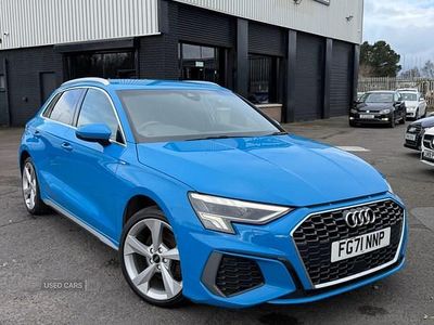 Used Audi A3 e-tron S-Line 2021 Blue Hatchback