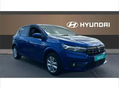 Używany Dacia Sandero Comfort 91 KM (66 kW) 2022 Niebieski Hatchback