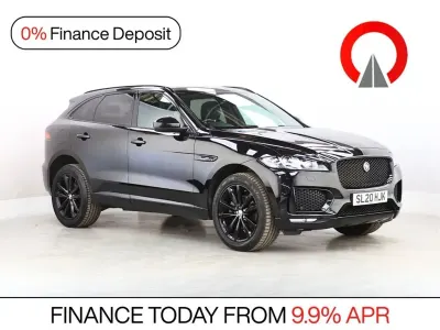 Begagnad Jaguar F-Pace Chequered Flag 180 HK (132 kW) 2020 Svart SUV