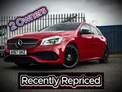 Used Mercedes A160 AMG line 102 HP (75 kW) 2017 Red Hatchback