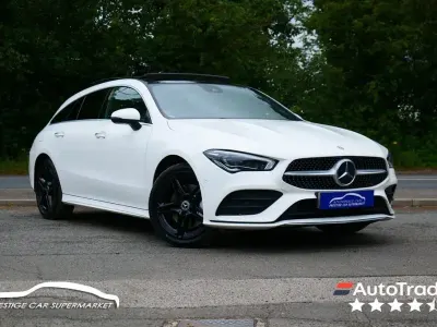 Used Mercedes CLA250e Shooting Brake AMG line 2022 White Estate