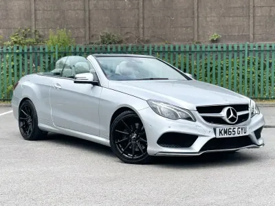 Used Mercedes E350 AMG line 2015 Silver Cabriolet