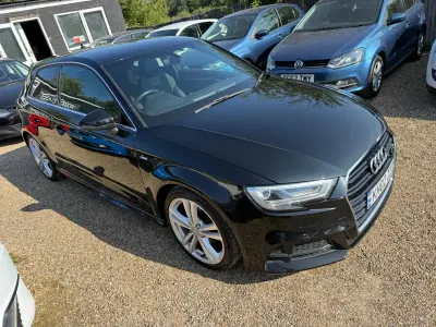 Used Audi A3 S-Line 150 HP (110 kW) 2016 Black Hatchback