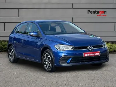 Used VW Polo Life 94 HP (69 kW) 2021 Blue Hatchback