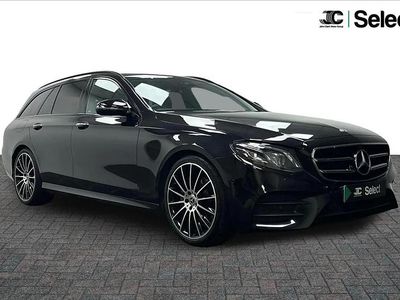 Used Mercedes E220 AMG line 191 HP (140 kW) 2019 Black Estate