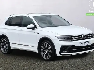 Używany VW Tiguan Sportline 150 KM (110 kW) 2017 Biały SUV