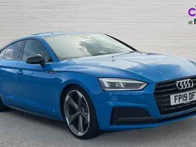 Used Audi A5 Sportback Black Edition 190 HP (139 kW) 2019 Blue Hatchback