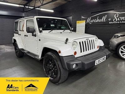 White Used 2013 Jeep Wrangler Sahara SUV | £23,199 (Fair price)