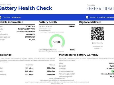 Used Polestar 2 Long Range Single Motor 167 kW (228 HP) 2023 Grey Hatchback