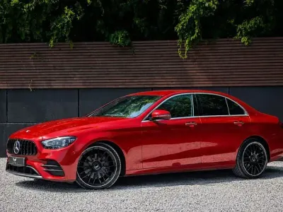Used Mercedes E220 AMG Line Premium 2021 Red Sedan