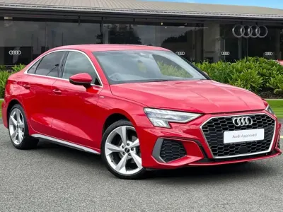 Used Audi A3 S-Line 110 HP (80 kW) 2023 Red Sedan