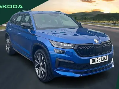 Used Skoda Kodiaq SportLine 150 HP (110 kW) 2023 Blue SUV