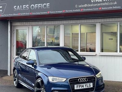 Używany Audi A3 S-Line 150 KM (110 kW) 2014 Niebieski Sedan/Limuzyna