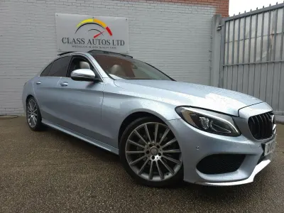 Used Mercedes C220 AMG Line Premium Plus 170 HP (125 kW) 2016 Silver Sedan