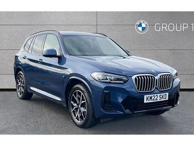 Blue Used 2022 BMW X3 M Sport SUV | £31,395 (Good price)