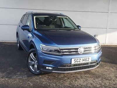 Blue Used 2020 VW Tiguan Allspace SEL SUV | £20,995 (Fair price)