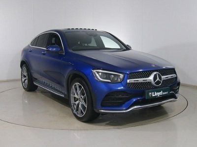 Used Mercedes GLC300 AMG line 245 HP (180 kW) 2019 Blue Coupe