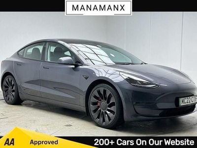 Grey Used 2022 Tesla Model 3 Performance Sedan | £19,590 (Fair price)