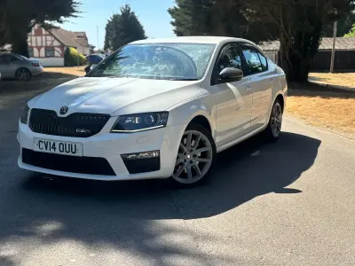 Used Skoda Octavia vRS 2014 White Estate