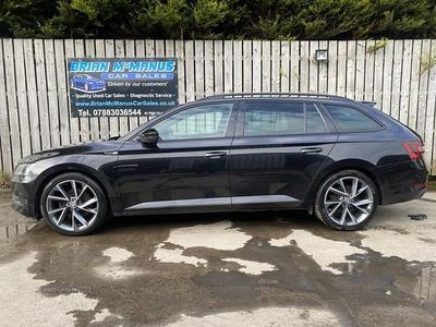 Black Used 2018 Skoda Superb SportLine Estate | £11,650 (A bit pricey)