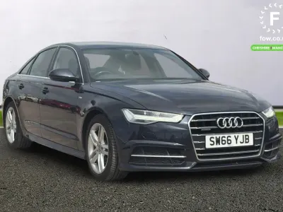 Used Audi A6 S-Line 190 HP (139 kW) 2016 Blue Sedan