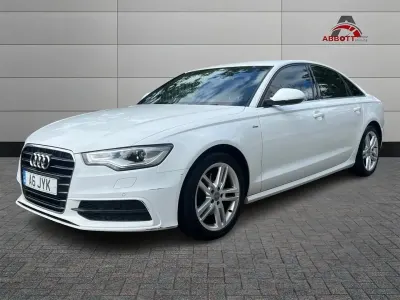 Used Audi A6 S-Line 174 HP (127 kW) 2014 White Sedan