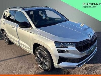Used Skoda Karoq SportLine 110 HP (80 kW) 2022 Brilliant silver metallic SUV