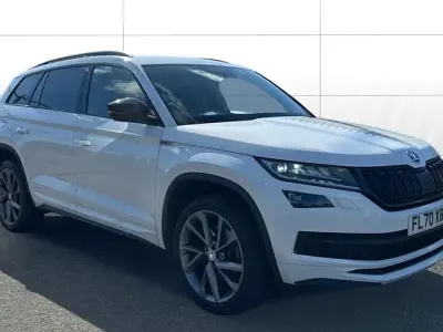Używany Skoda Kodiaq SportLine 190 KM (139 kW) 2020 Biały SUV