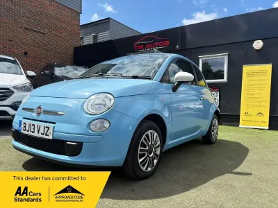 Used Fiat 500 69 HP (50 kW) 2013 Blue Hatchback