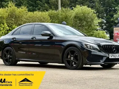 Used Mercedes C220 AMG line 2016 Black Sedan