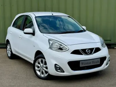 Begagnad Nissan Micra Acenta 2015 Vit Halvkombi