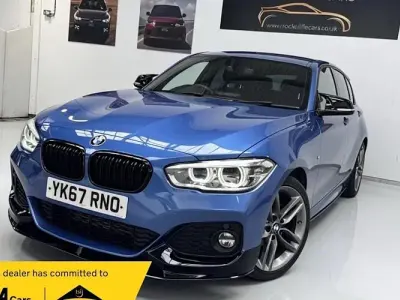 Used BMW 118 M Sport 136 HP (100 kW) 2017 Blue Hatchback