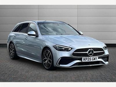 Begagnad Mercedes C220 AMG Line Premium 196 HK (144 kW) 2025 Silver Kombi