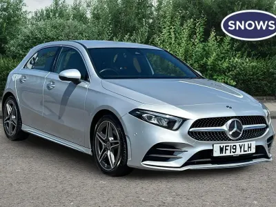 Used Mercedes A200 AMG line 163 HP (119 kW) 2019 Silver