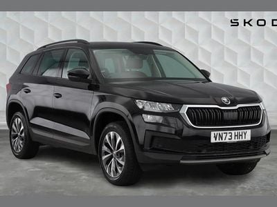 Używany Skoda Kodiaq SE Drive 150 KM (110 kW) 2023 Czarny SUV