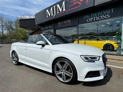 used Audi A3 Cabriolet (2017/17)S Line 2.0 TFSI 190PS S Tronic auto (05/16 on) 2d