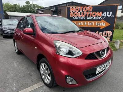 Used Nissan Micra Acenta 80 HP (58 kW) 2014 Red Hatchback