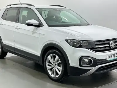 Used VW T-Cross Active 110 HP (80 kW) 2021 White SUV