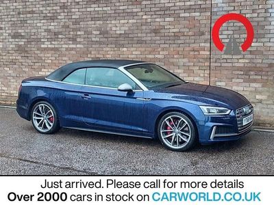 Used Audi A5 Cabriolet Advanced 2018 Blue Cabriolet