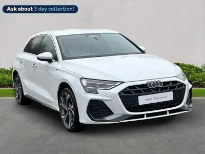 Used Audi A3 S-Line 147 HP (108 kW) 2025 White Hatchback
