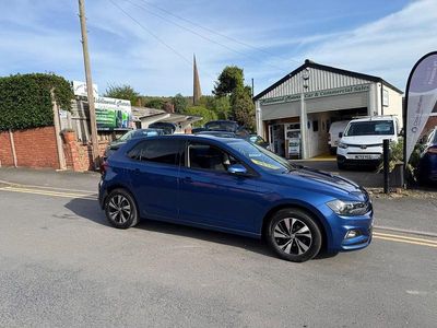 Begagnad VW Polo Match 95 HK (69 kW) 2020 Blå Halvkombi