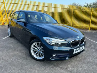 Used BMW 118 Sport Line 136 HP (100 kW) 2017 Blue Hatchback