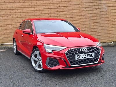 Begagnad Audi A3 S-Line 110 HK (80 kW) 2023 Röd Sedan