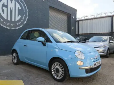 Used Fiat 500 Lounge 69 HP (50 kW) 2014 Blue Hatchback