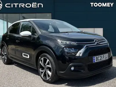 Used Citroën C3 PureTech 110 HP (80 kW) 2021 Black Hatchback